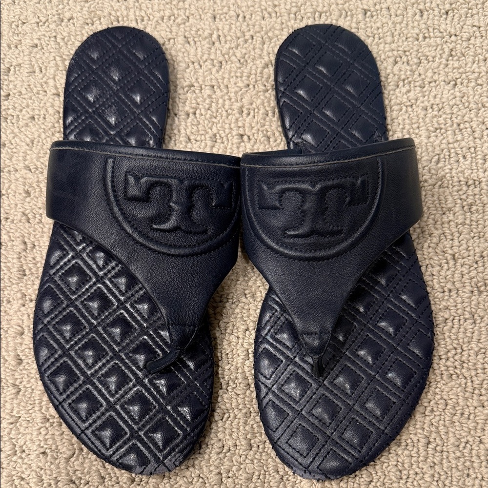 Tory Burch Navy Sandals